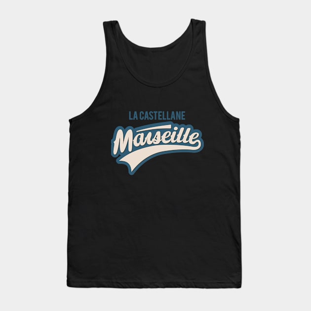 Marseille La Castellane - Marseille La Castellane Schriftzug - La Castellane Logo Tank Top by Boogosh